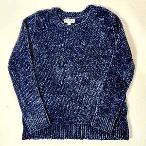 Orvis Womens Navy Blue Plush Sweater Size: M